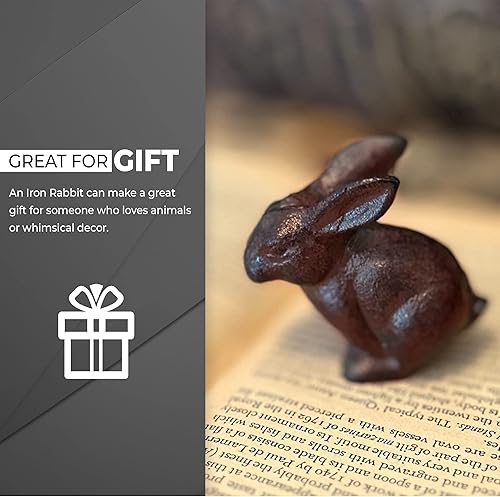 Miniatura 4 de Target Home - Pisapapeles de conejo antiguo hecho a mano, decoración perfecta para decoración de mesa del hogar, oficina, escritorio, figura de