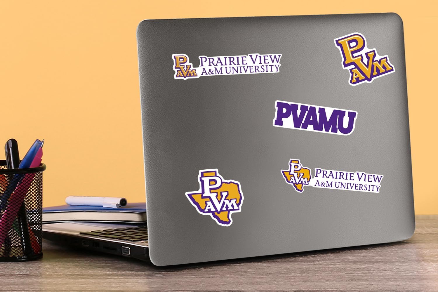 Prairie View A&M University Spirit Logo 50ct Vinyl Large Deluxe Stickers Variety Pack - Laptop, Water Bottle, Scrapbooking, Tablet, Skateboard, Indoor/Outdoor - Image 3