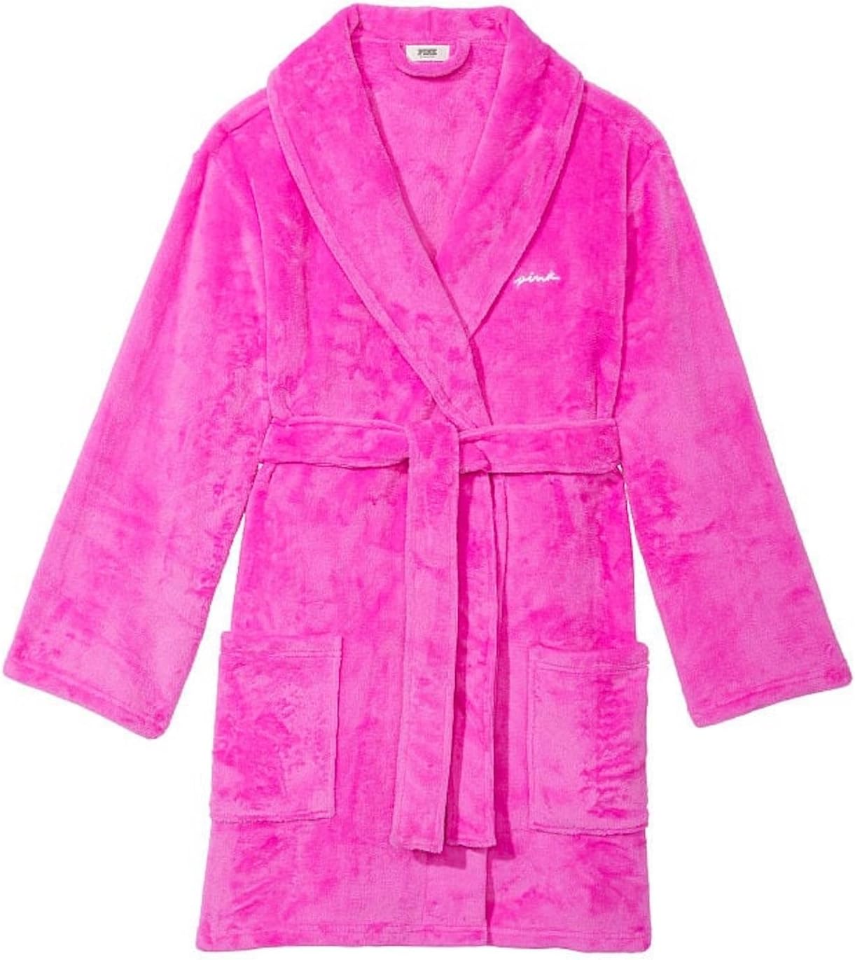 Victoria's Secret Pink Fluffy Robe Color Pink Size M/L New at Amazon