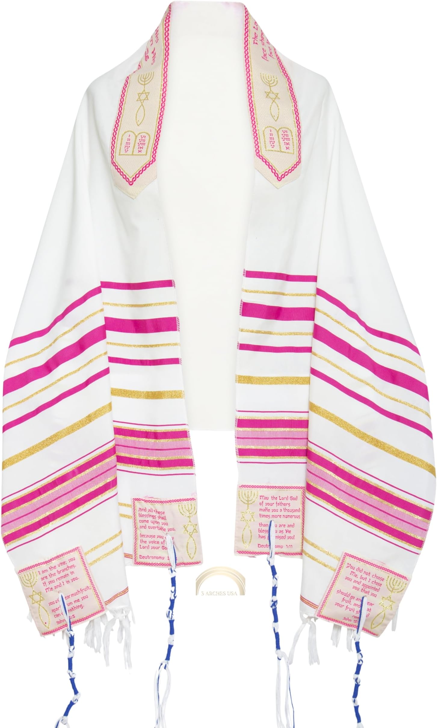 The Blessing Tallit Pink