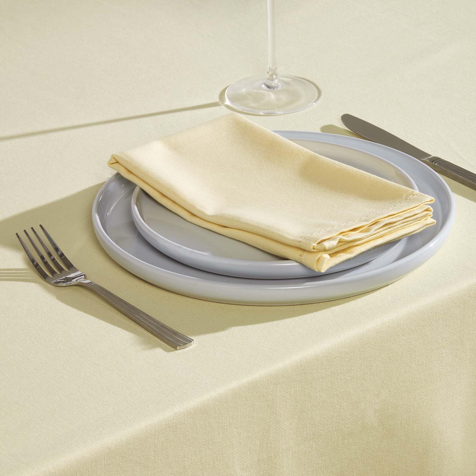 Softopia Baumwollservietten – 100 % Baumwolle, Hohlsaum, 45,7 X 45,7 Cm, Waschbar, Set Mit 4 Stück In Beige