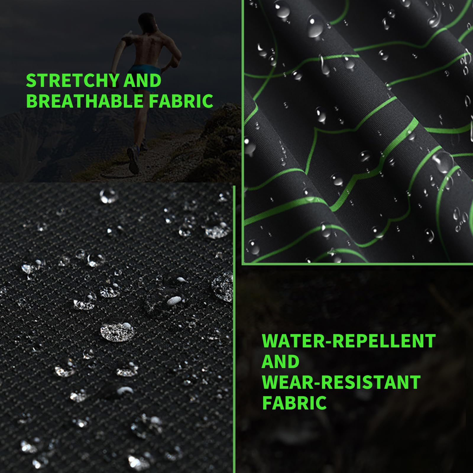 Polainas Trail Low Gaiters impermeables transpirables running senderismo ajuste seguro antideslizante