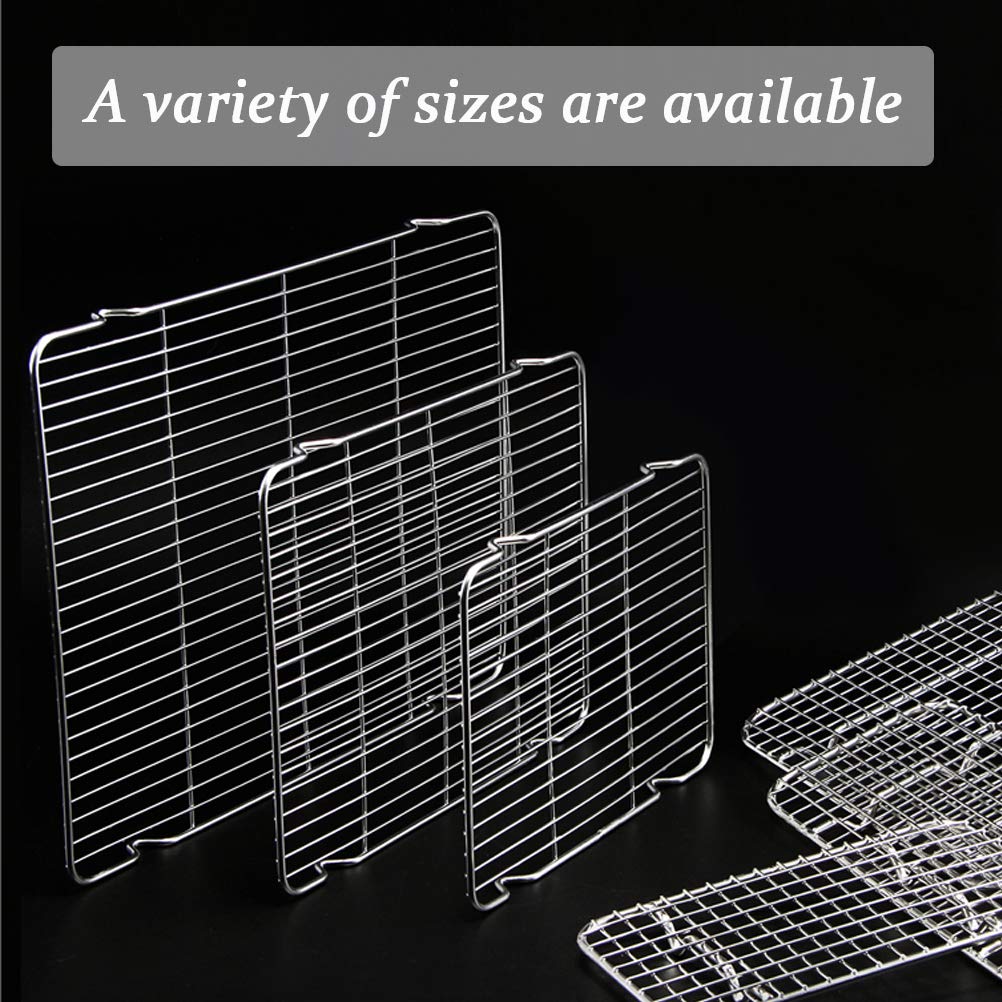 Grille de refroidissement en fil pour cuisson au four - Petite grille pour friteuse à air comprimé, marmite, casserole instantanée, autocuiseur - En acier inoxydable antirouille - 34,5 x 23,6