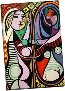 Panther Print Pablo Picasso Girl Before A Mirror Canvas Print Picture Wall Art Large 30X20 Inches