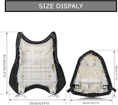 Miniatura 4 de PLSER - Cojín de asiento trasero del conductor delantero para Yamaha YZF R6 2006 2007