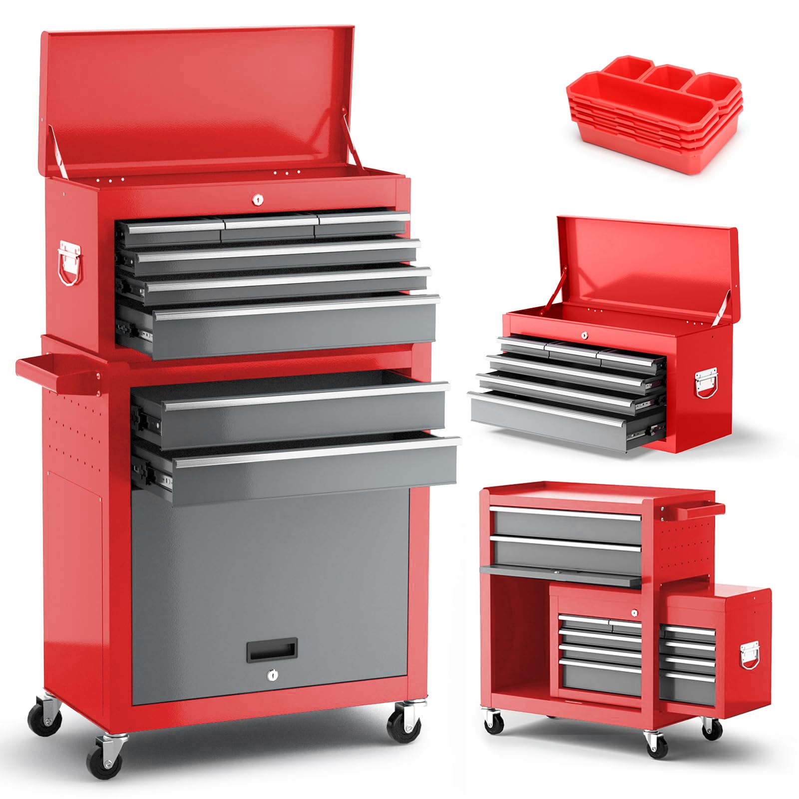 AIRAJ 8-Drawer Tool Chest