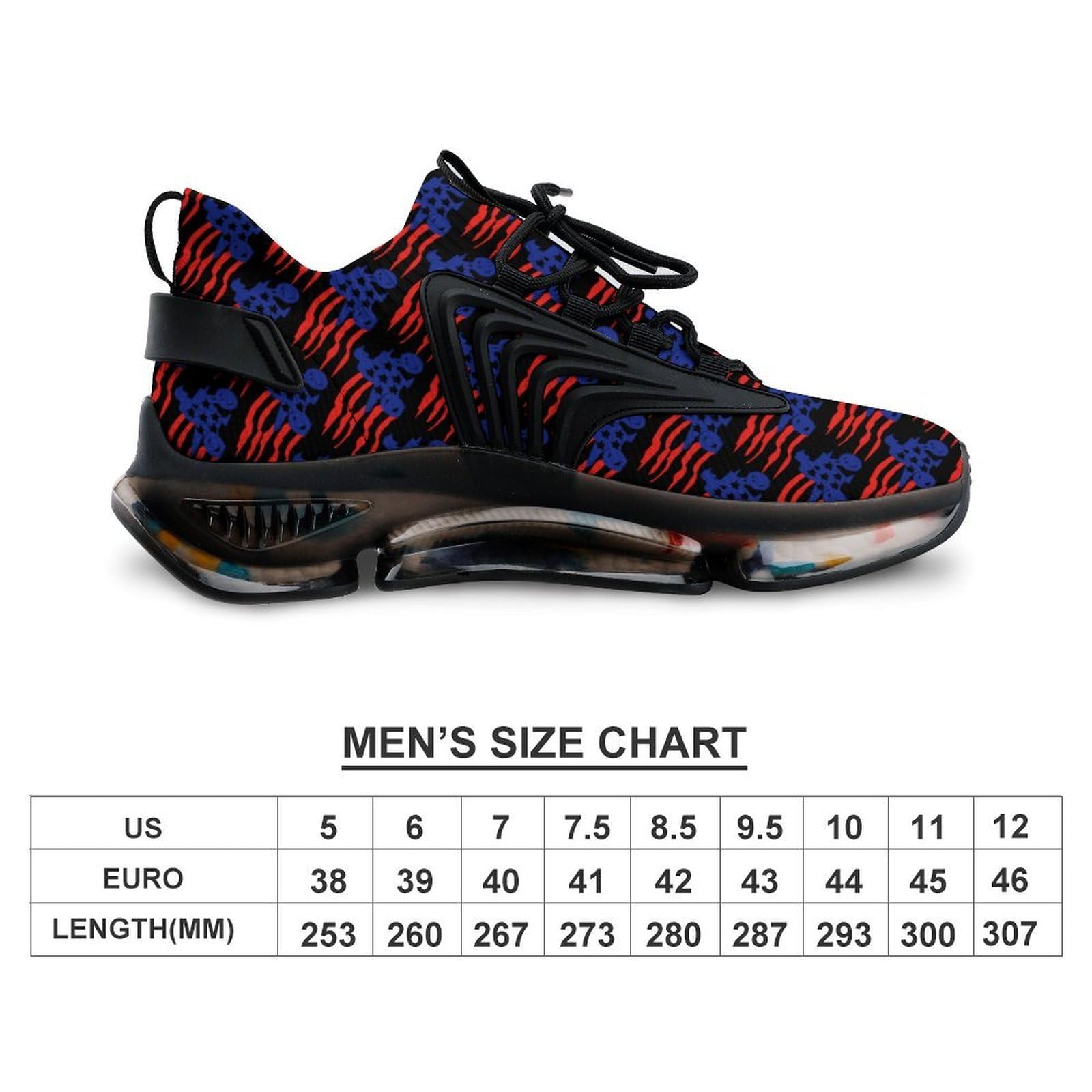 Tenis deportivos de motocross para hombre, con la bandera de Estados Unidos, para correr | Moda Deportiva Atlética Fitness Transpirable Ligero Cómodo Exterior