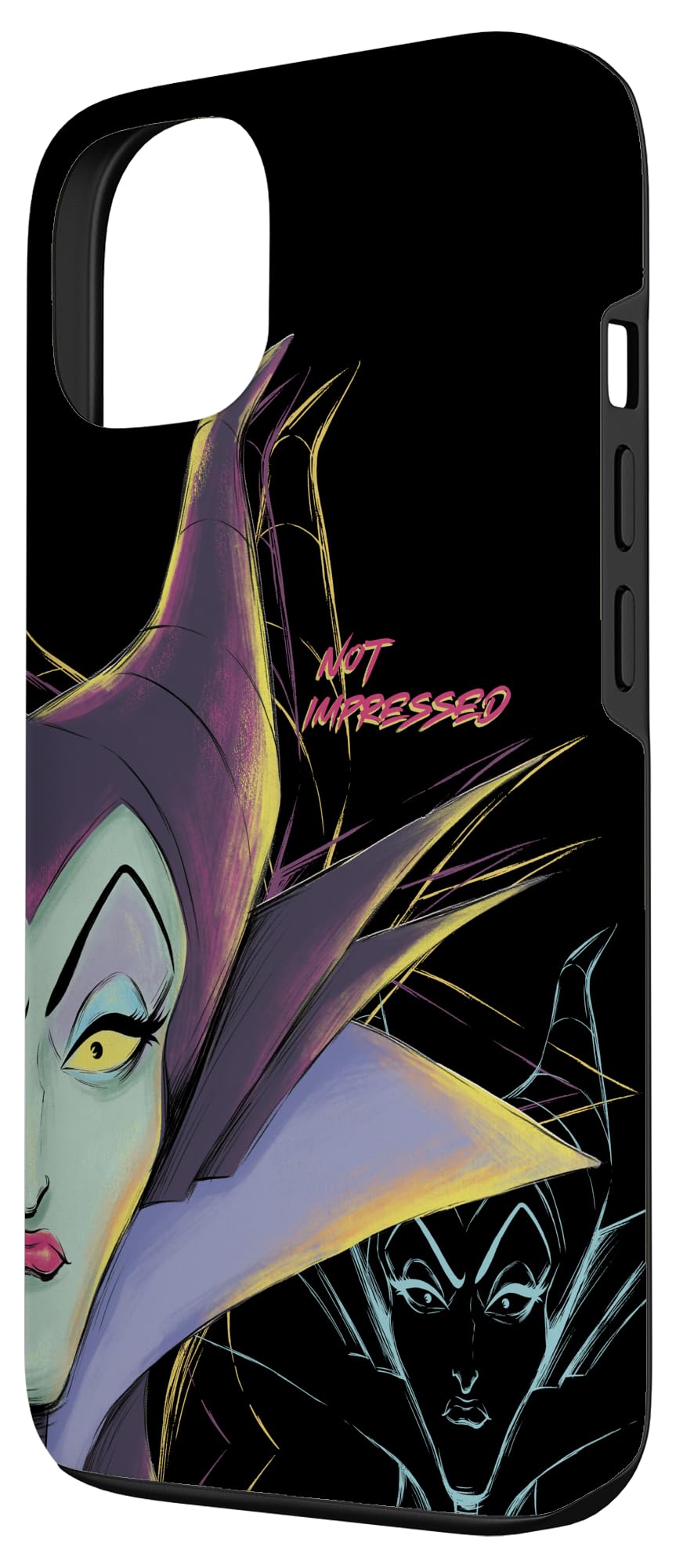Custodia per iPhone 13 Disney Villains Malefica non impressionato Halloween
