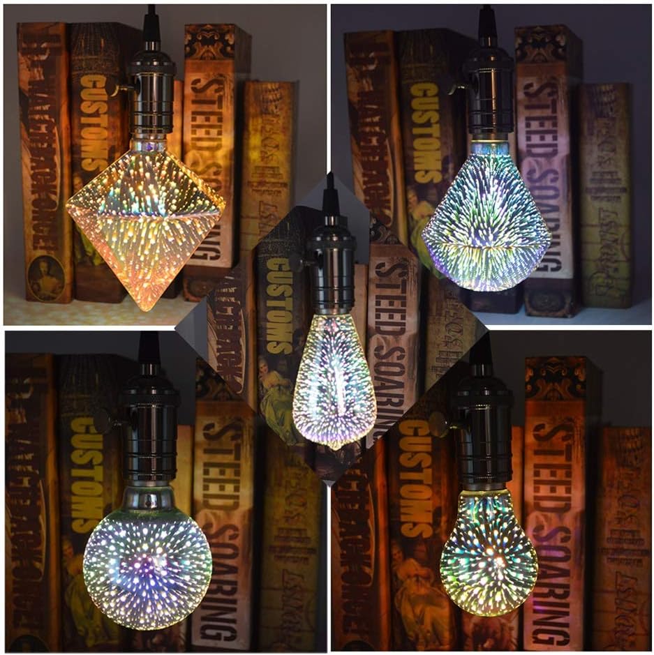 オンライン限定商品 5パック Led電球 Pack 5 Size B Color エネルギークラスa カラフルな花火 ダイヤモンドランプバルブ Ledチップe27ランプホルダー ホーム商業インテリア屋外ガーデンホリデーセレブレーション Led電球 Zippybroadband Com