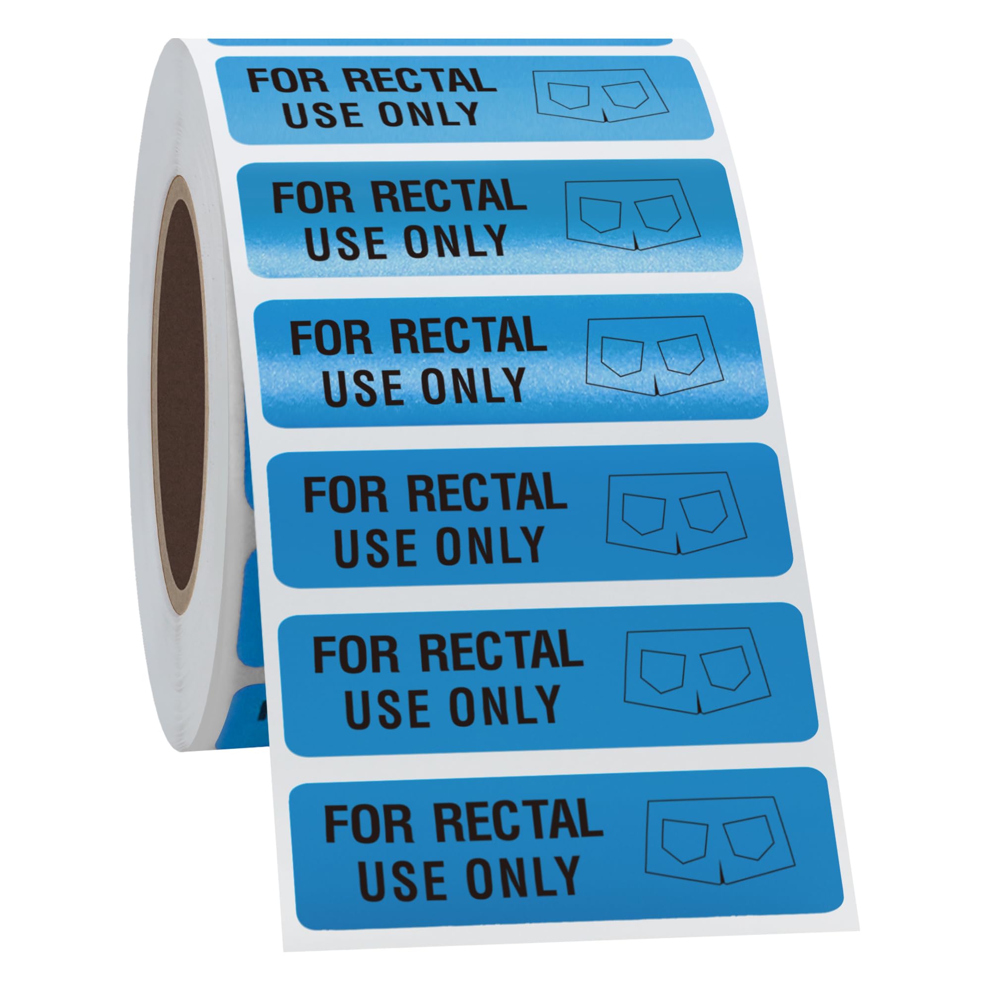 Snapklik.com : Hybsk 500pcs For Rectal Use Only Stickers 1.5" X 0.47 ...