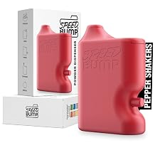 Portable Pepper Shaker Red - Versatile Seasoning Set, Multi Functional Salt Dispenser Spice Shakers for Easy Use - Convenient & Durable Plastic Salt and Pepper Dispenser for Fine Spices