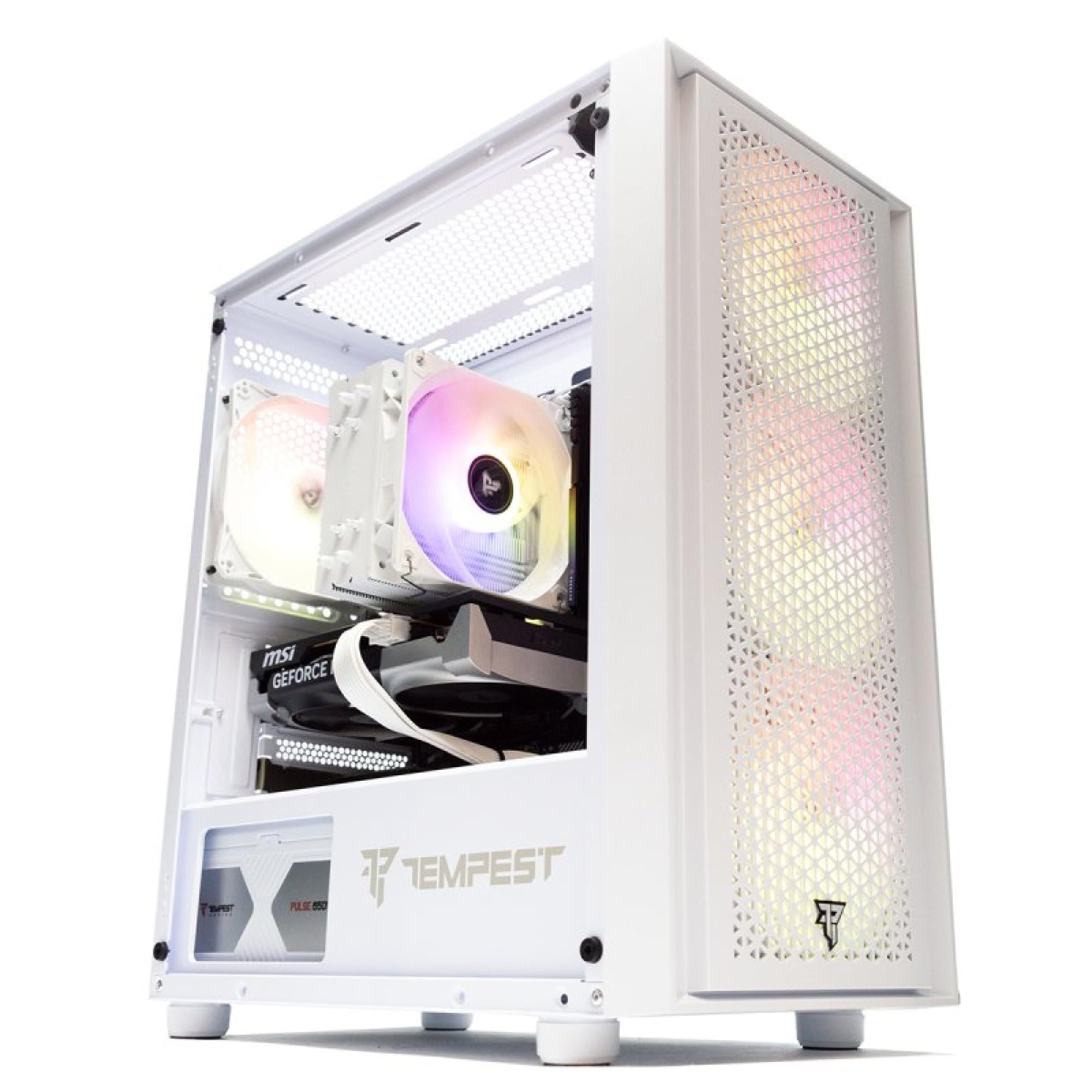 PcCom Ready Gaming PC Blanco Intel Core i5-12400F 32GB RAM 1TB SSD RTX 5060, Ordenador Sobremesa Gaming Alto Rendimiento