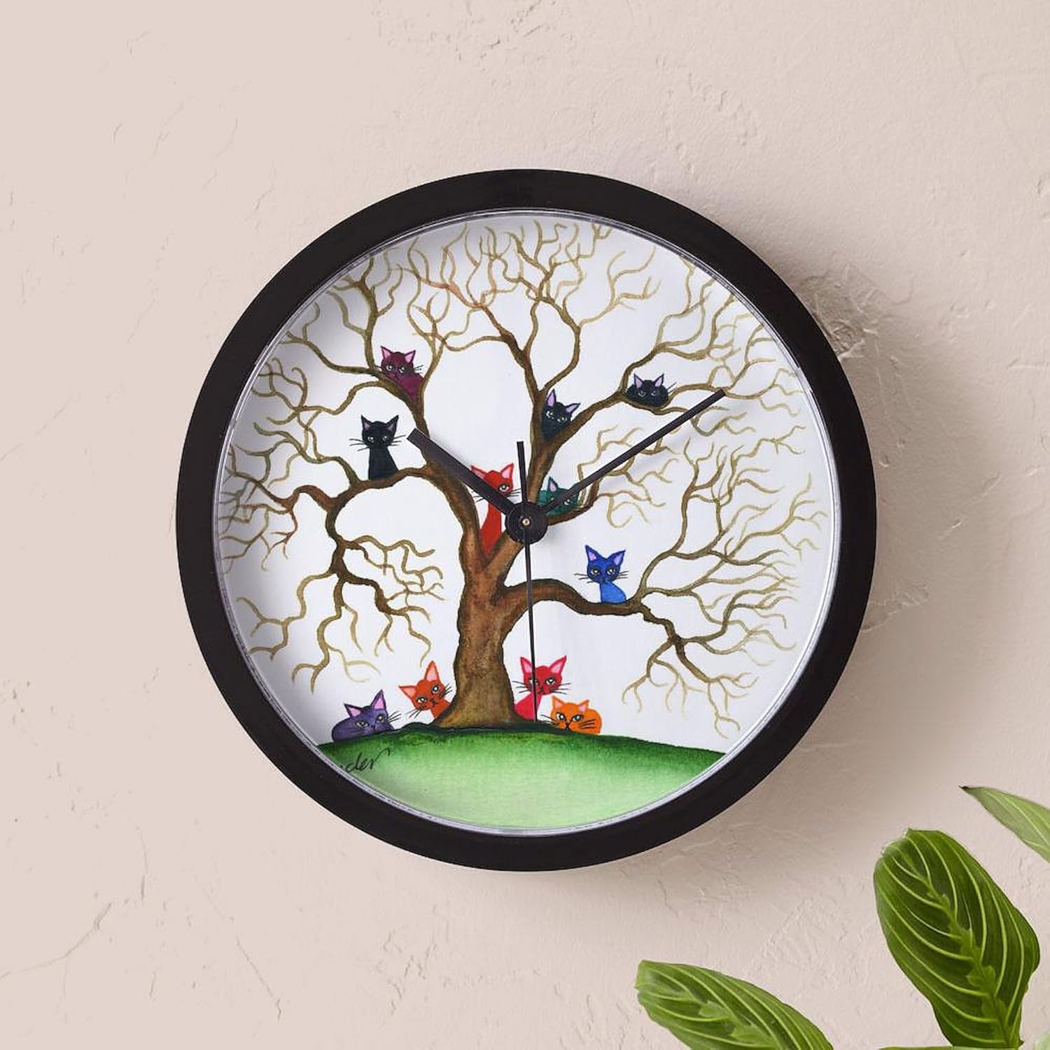 CafePress Fayetteville Stray Cats 10" Wall Clock for Livingroom, Kitchen, or Office