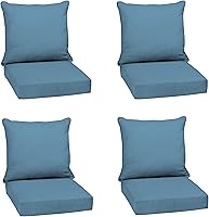 Vista 107 de Arden Selections Juego de cojines profundos para exteriores, 24 x 24 pulgadas, resistente al clima, a prueba de lluvia, resistente a la decoloración