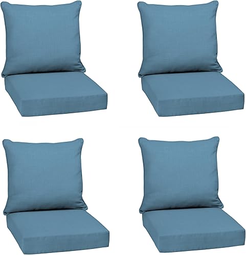 Miniatura 107 de Arden Selections Juego de cojines profundos para exteriores, 24 x 24 pulgadas, resistente al clima, a prueba de lluvia, resistente a la decoloración