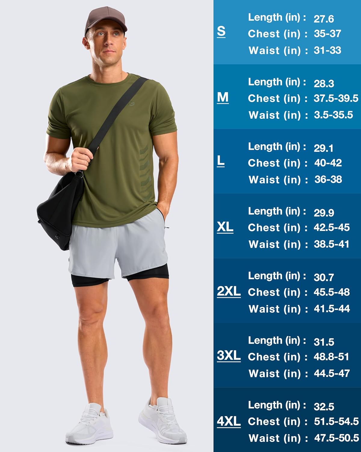 G Gradual Men's Workout Shirts Quick Dry Athletic Running T-Shirts Lightweight Moisture Wicking Short Sleeve Sports Gym Tops - Image 7