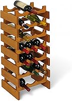 Vista 47 de Wooden Mallet, Botellero Dakota negro de 3 botellas