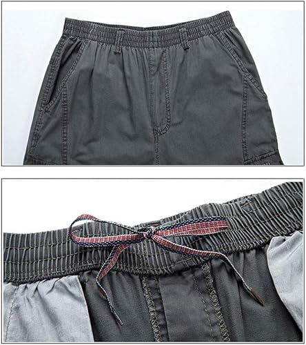 Miniatura 4 de Banana Bucket Pantalones cargo ligeros de tiro holgado con cintura elástica completa para hombre