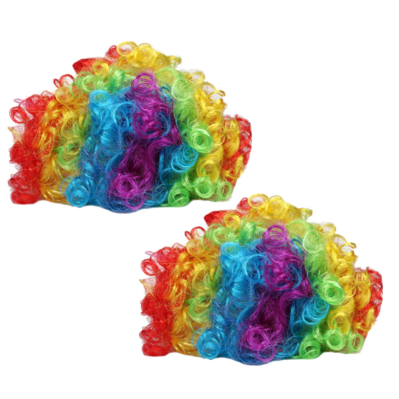 KAVIN Combo Of 2 Pieces Rainbow Colour Wig Cap Pool Party Curly Hair Hat For Kids And Adults (B0BWJ1GM6B) Amazon Price History, Amazon Price Tracker