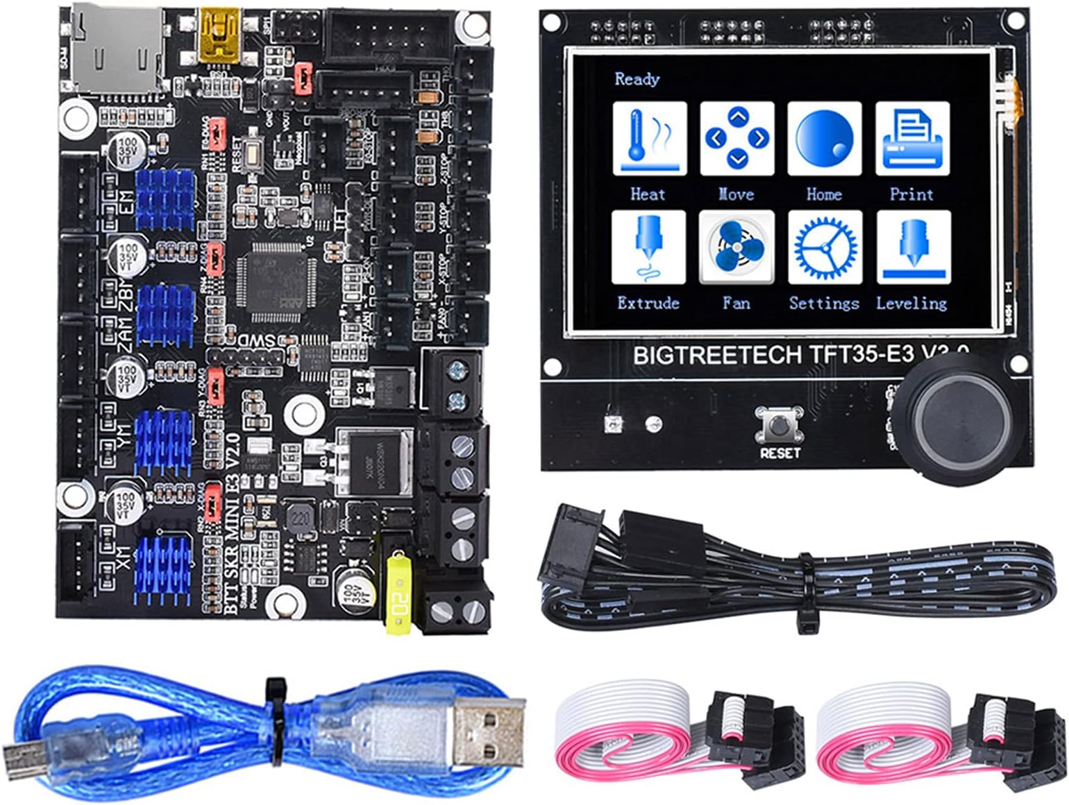SKR Mini E3 V2.0 Control Board + TFT35 E3 V3.0.1Touchscreen 32Bit Control Board Integrated with TMC2209 UART VS TMC2208 for Ender 3 3D Printer Parts