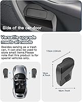 Vista 18 de Ruiya Corolla Cross Door Trash Can for Toyota Corolla Cross Accessories Mini Car Trash Bin with Lid for Storage Plastic Garbage Can Compatible with