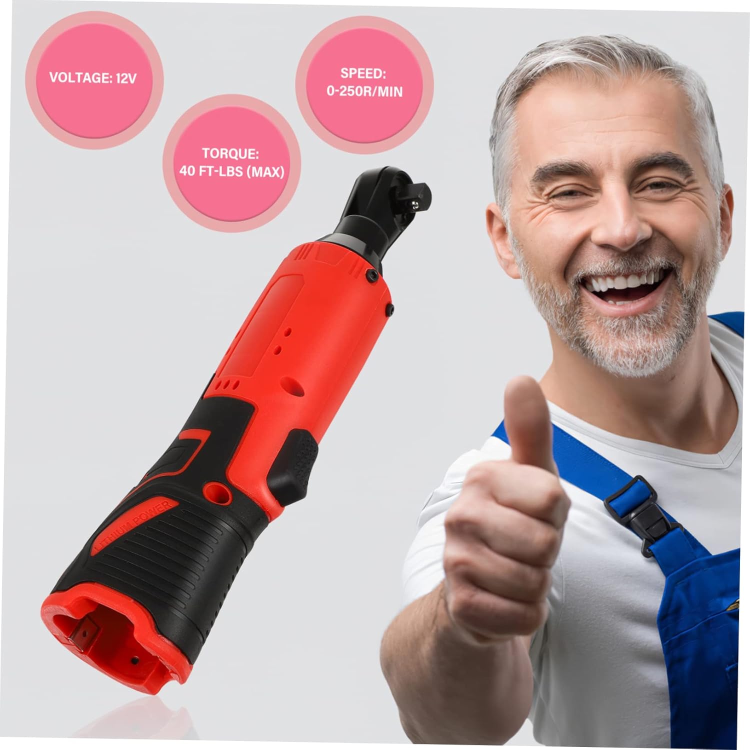 90degree Cordless Electric Ratchet Wrench Torque Ratchet Wrench Tool for Mechanics