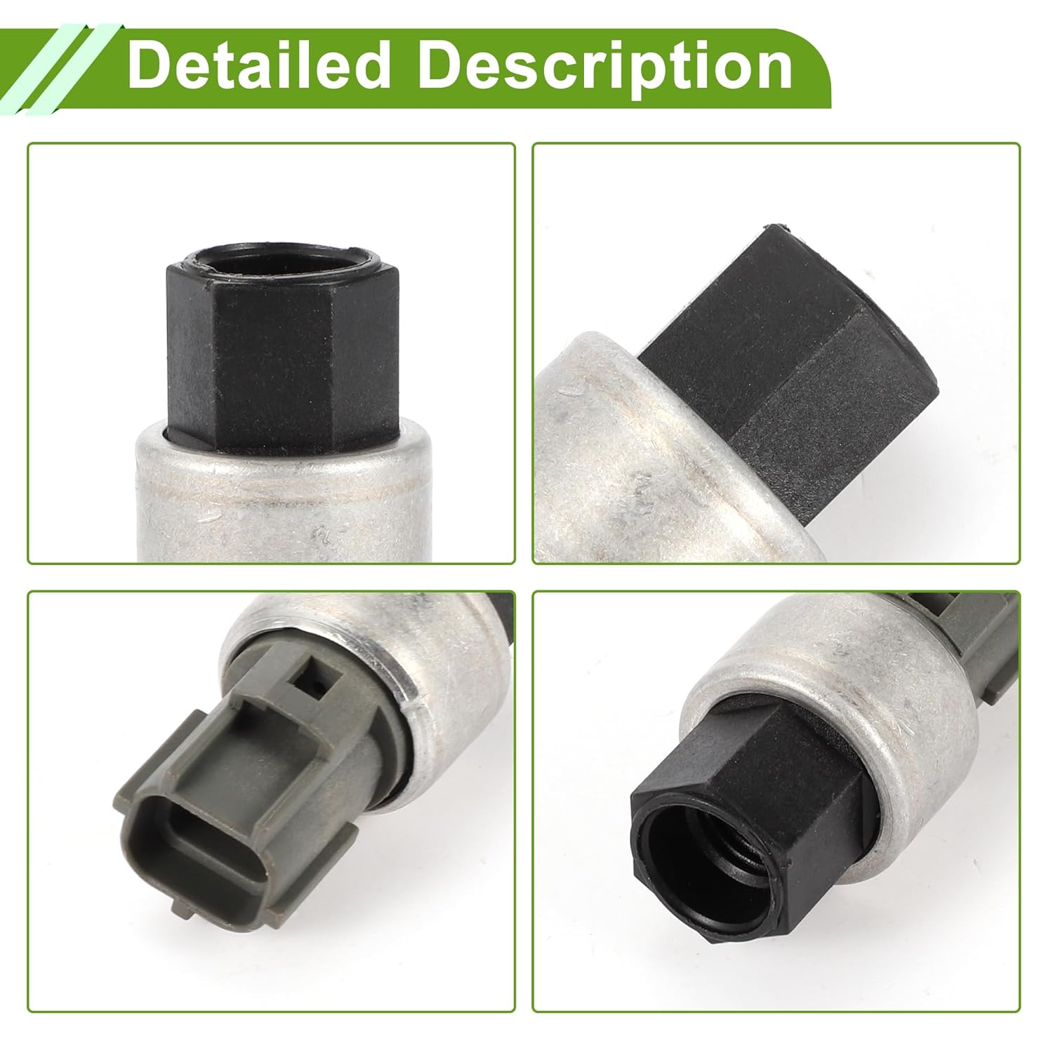 No.5018449AA A/C Pressure Switch Sensor for Dodge for Ram 2500 1998-2002 Engine Air Conditioning Refrigerant Pressure Transducer 1 Pcs