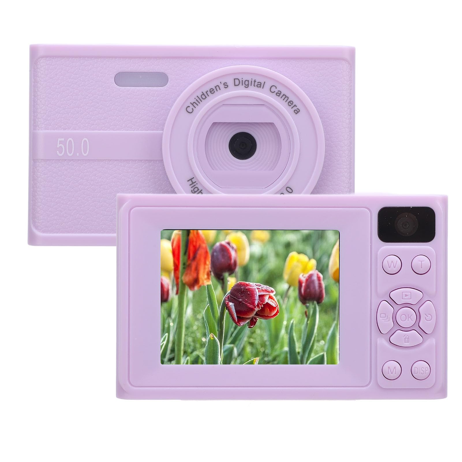 48MP Digital Camera, Dual Lens HD Video Camera 1080P Zoom 8X Auto Focus TFT Screen 2.36 Inch with Electronic Image Stabilization for Photography, Recording (Purple)-image-5