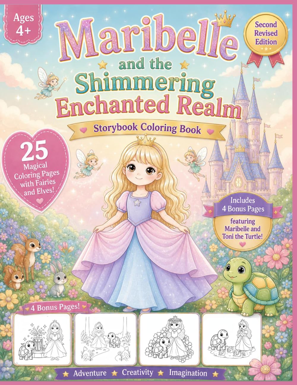 Maribelle and the Shimmering Enchanted Realm: Storybook Coloring Book