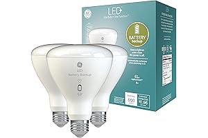 Brighter Homes with GE LED+ Battery Backup Floodlights (3-Pack)
