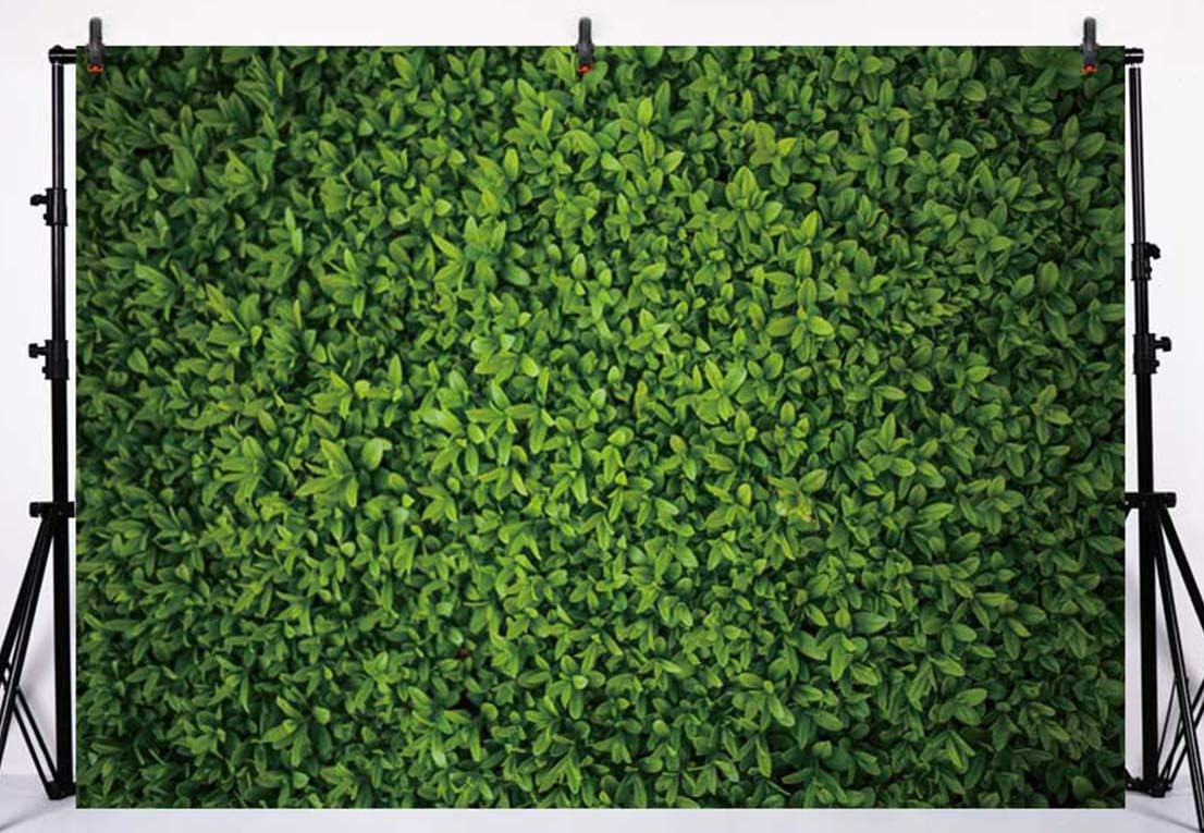 Allenjoy 7x5ft Fabric Green Leaves Wall Backdrop for Photography Grass Floordrop Picture Background Spring Party Ground Decor Outdoorsy Theme Newborn Baby Shower Wedding Photo Studio Props Drop