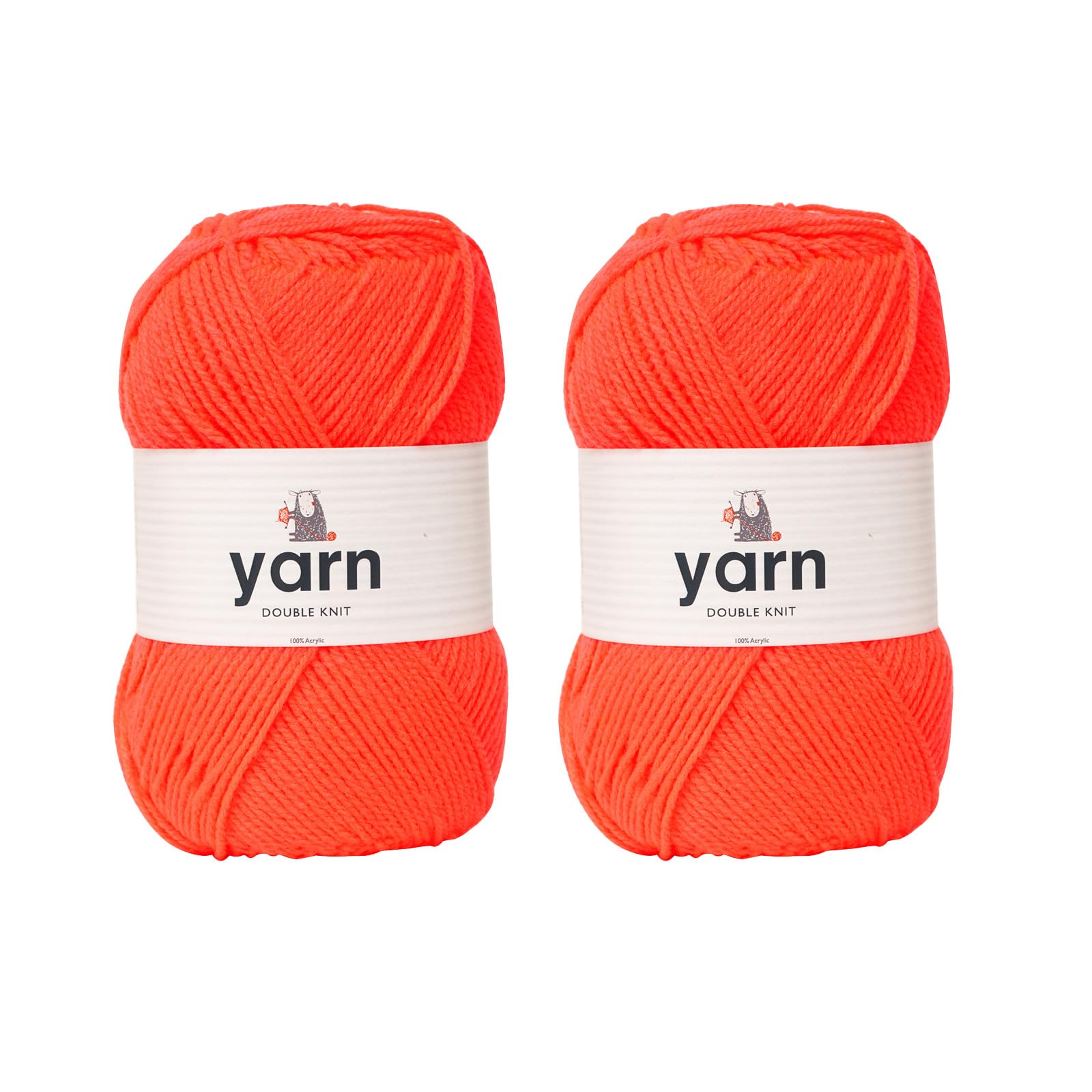 KORBOND DK Black Yarn - 100g Acrylic Wool - Lightweight, Hypoallergenic & Durable Double Knit Crochet Yarn Knitting Wool (290m Total) — view 98