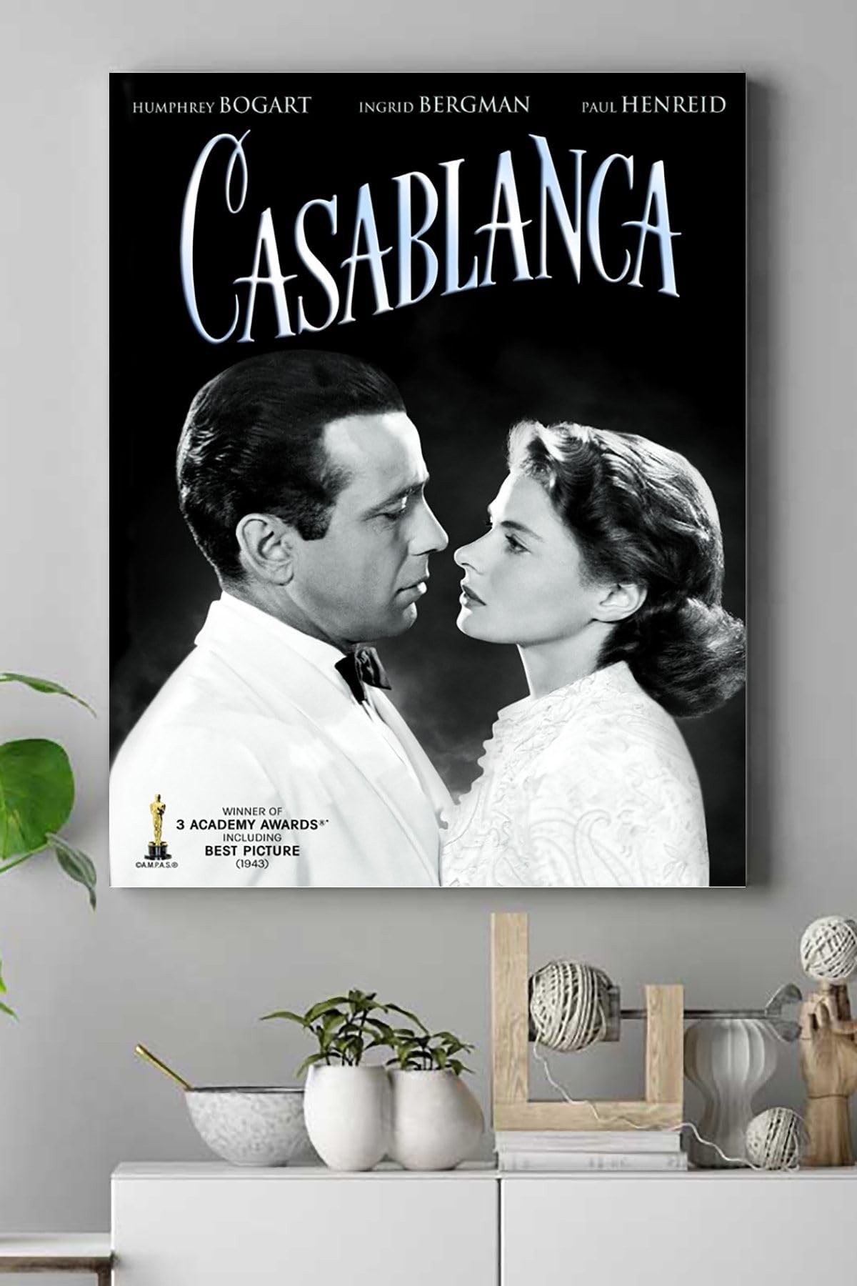 Postermanya (pster15513) Casablanca Film Afişi Kanvas Tablo 5 40 x 60