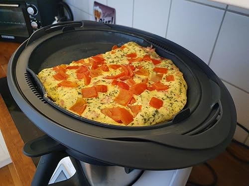 Miniatura 7 de Generic Bandeja de vapor de silicona para hornear, rectangular, gris, 11.4 x 8.3 pulgadas, compatible con Thermomix TM31/TM5/TM6