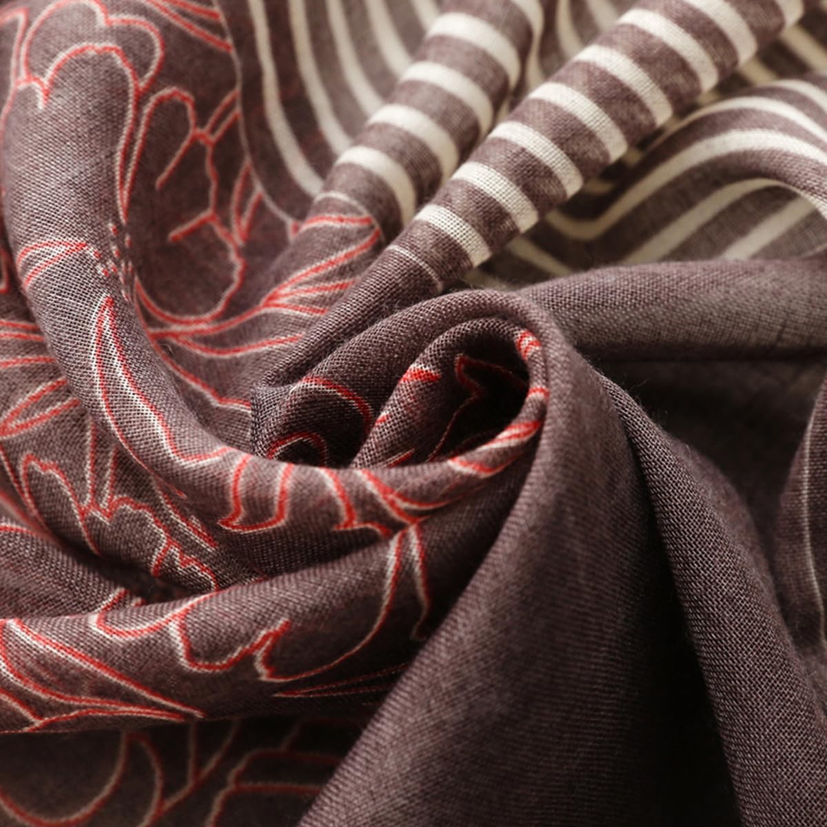 Soft Scarf for Women Girls Boho Large Lightweight Scarves Shawls Wraps for Four Seasons 70 x 35 inches - Image 3