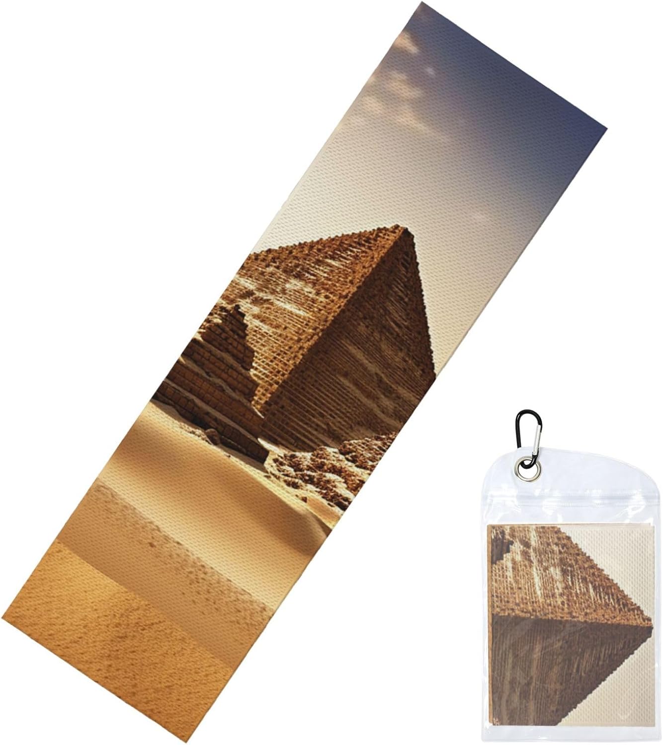 Cooling Towel (40″x12″) Quick Dry Ice Towel Egyptian Pyramids Cooling Towels for Neck Soft Breathable Chilly Towels Microfiber Cool Rags Cooling Neck Wraps for Yoga Golf Gym