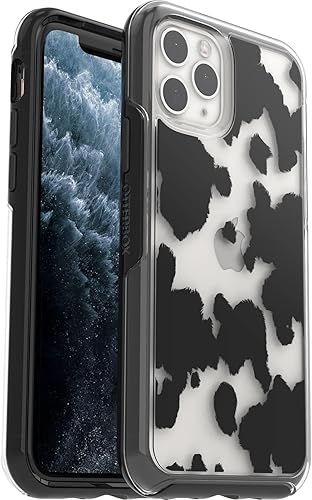 OtterBox Funda para iPhone 11 Pro Symmetry Series, estampado de vaca, ultra suave, compatible con carga inalámbrica, bordes elevados que protegen la