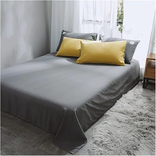 Miniatura 3 de Juego de ropa de cama de algodón, funda de edredón simple, funda de edredón de color, sábana gris, cama individual, cama doble, tamaño Queen, juego