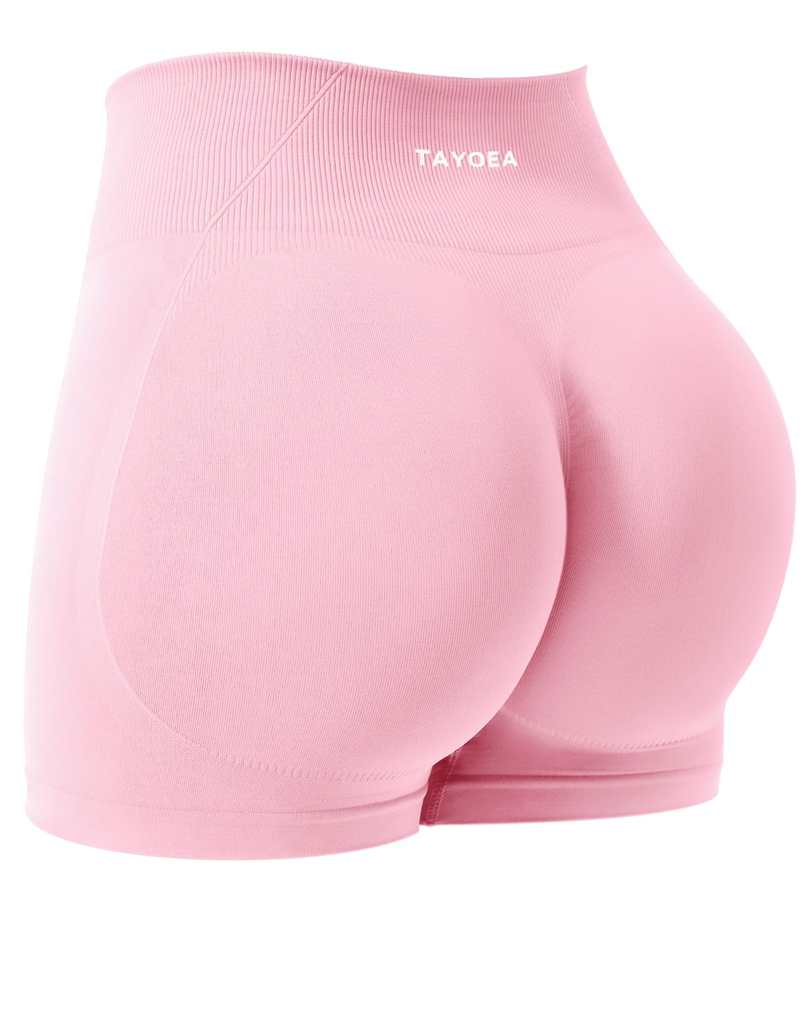 TAYOEA Sport Shorts Damen Scrunch Butt Lifting Gym Kurze Sporthose Push Up Booty Workout Kurze Leggings Seamless Radlerhose Damen für Yoga Fitness