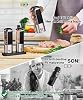 Neo Rechargeable Standing Pepper, Salt Grinder, Rechargeable Automatic Salt Grinder, 3 Stage Adjustable Spice Mill, LED Lighted Salt Shaker & Pepper Shaker, Portable Use Suitable for All Fields