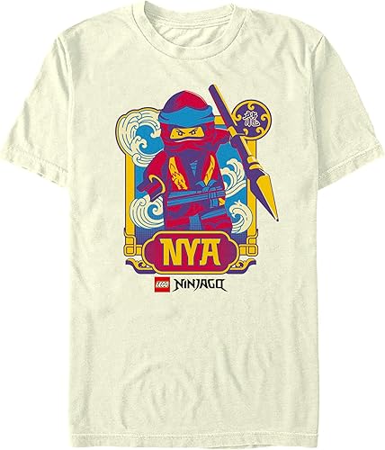 Fifth Sun Lego Ninjago NYA Badge - Camiseta de manga corta para hombre joven
