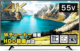 アイリスオーヤマ 55型 4K対応 液晶 テレビ 55インチ ブラック 55UB10P