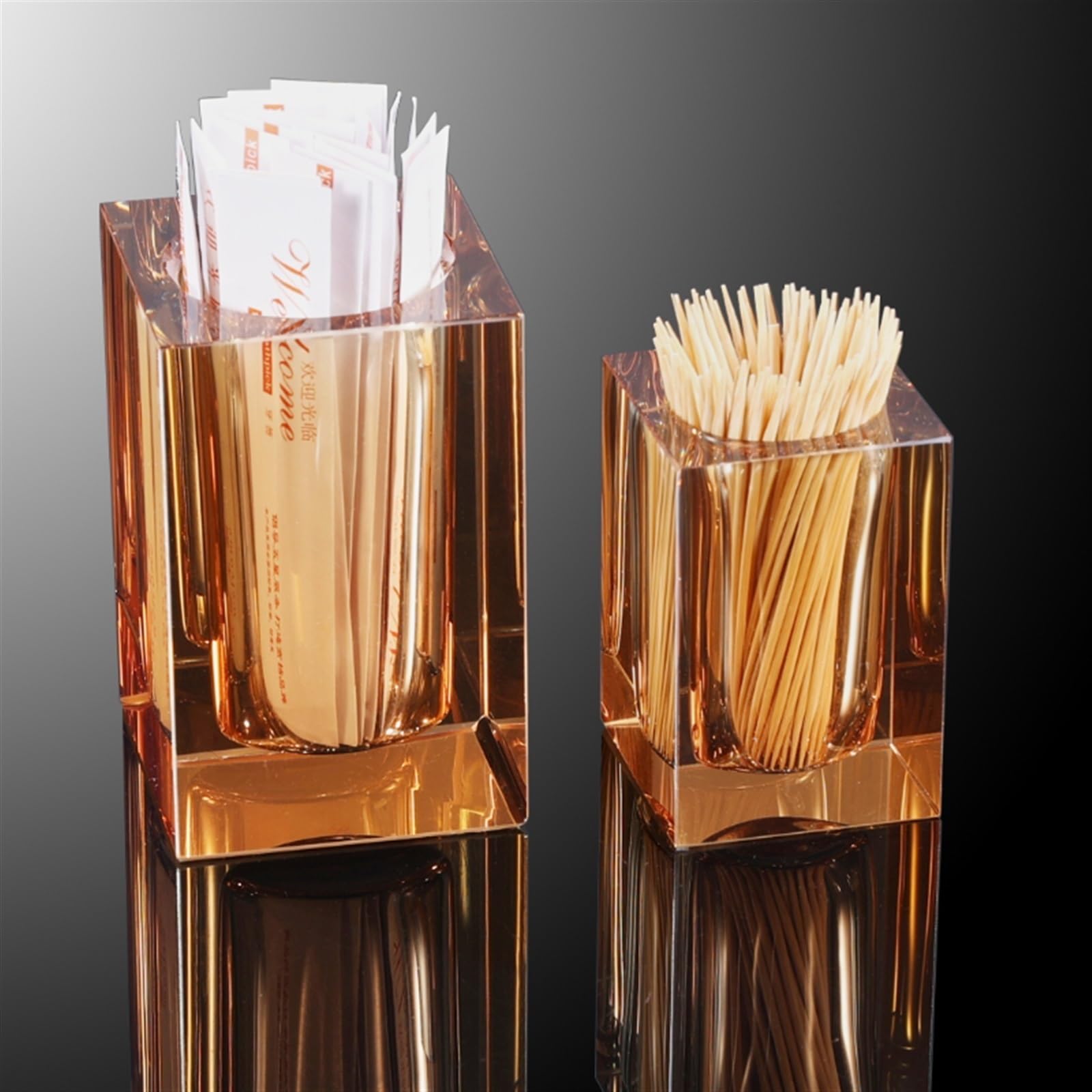 2 Porta Stuzzicadenti In Plastica Retro' – Contenitori Per Tavolo Stile Vintage