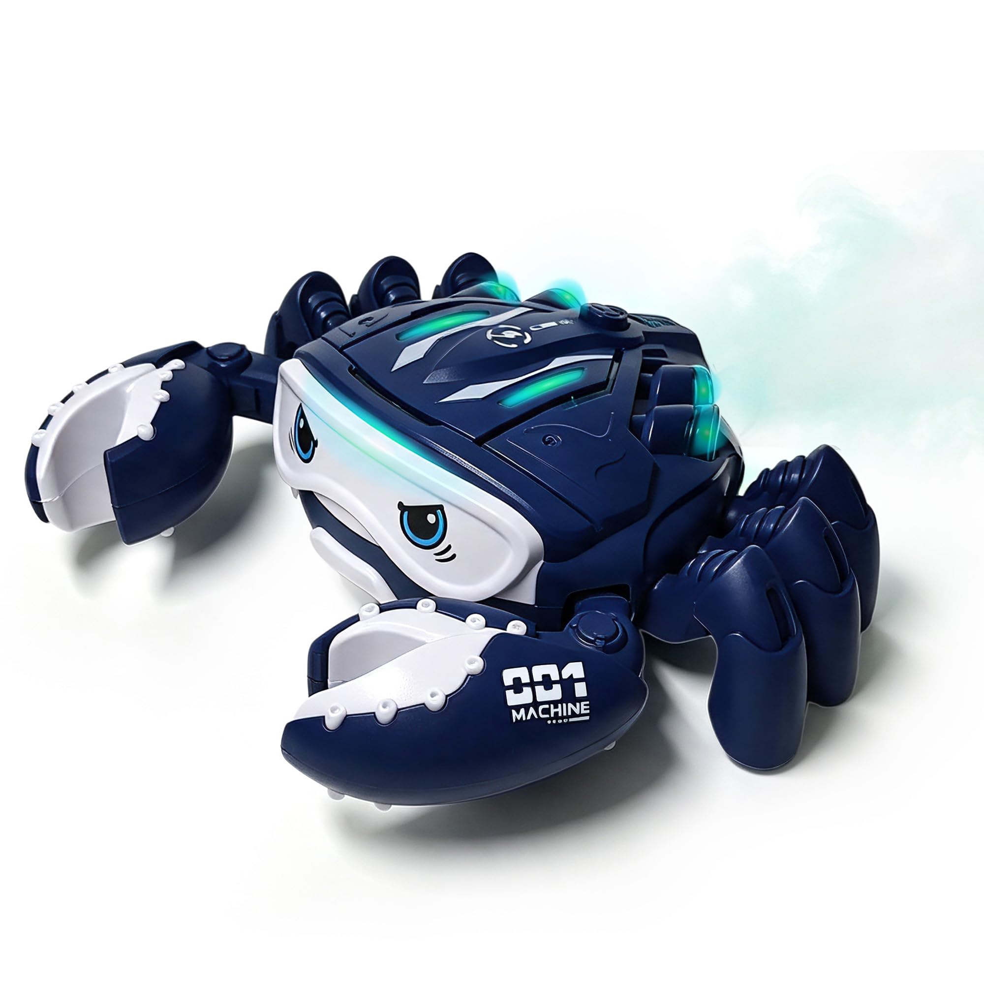 KAYSENSUK Spray Crab Robot Toy for Kids,Electric Automatic Obstacle‑Avoidance Walking Crab Toy with Smoke Mist Effect,Colourful Light & Music Interactive Sensory Toy, for Boys Girls