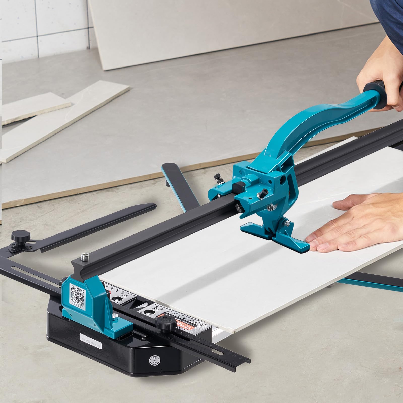 VEVOR Cortador manual de baldosas de 1200 mm corte eficiente 120 cm con posicionamiento ajustable