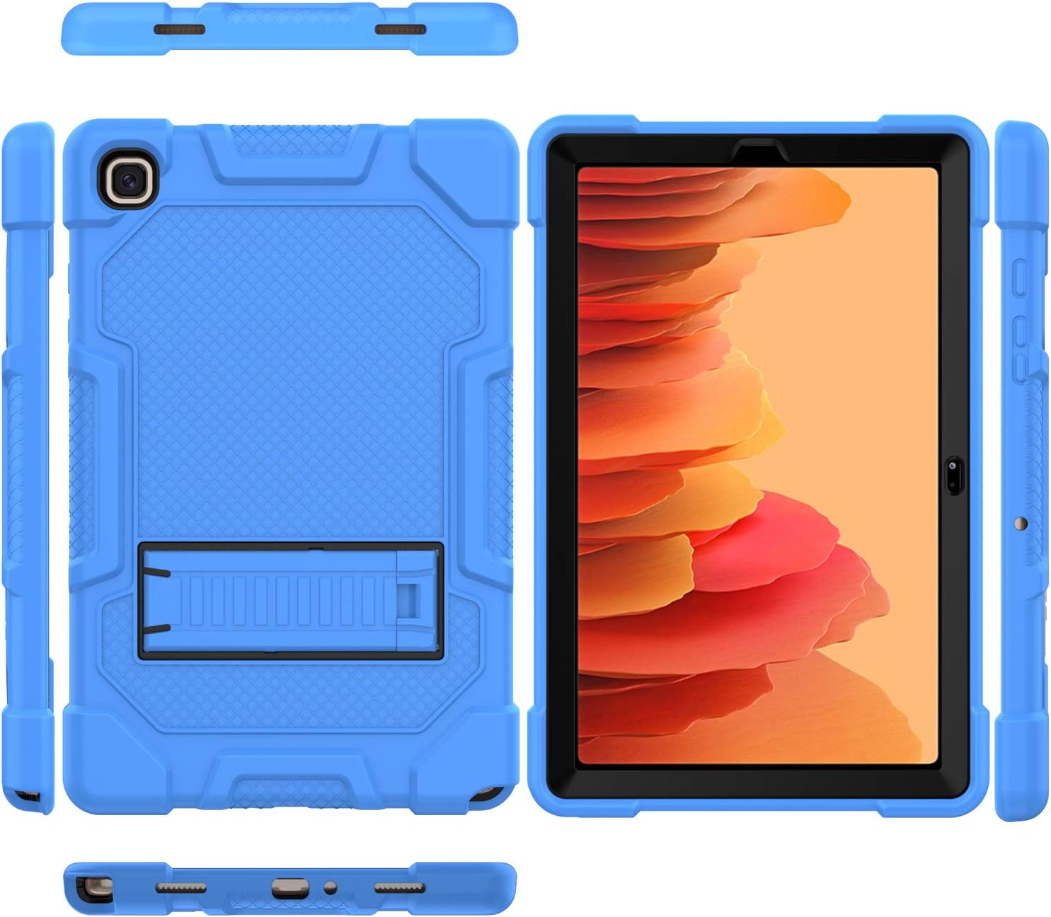 CCMAO Samsung Galaxy Tab A7 10.4 Case 2020, Armor Shockproof Drop Protection Case for Galaxy Tab A7 10.4 Inch (SM-T500/T505/T507 2020 Release) (Blue+Black)