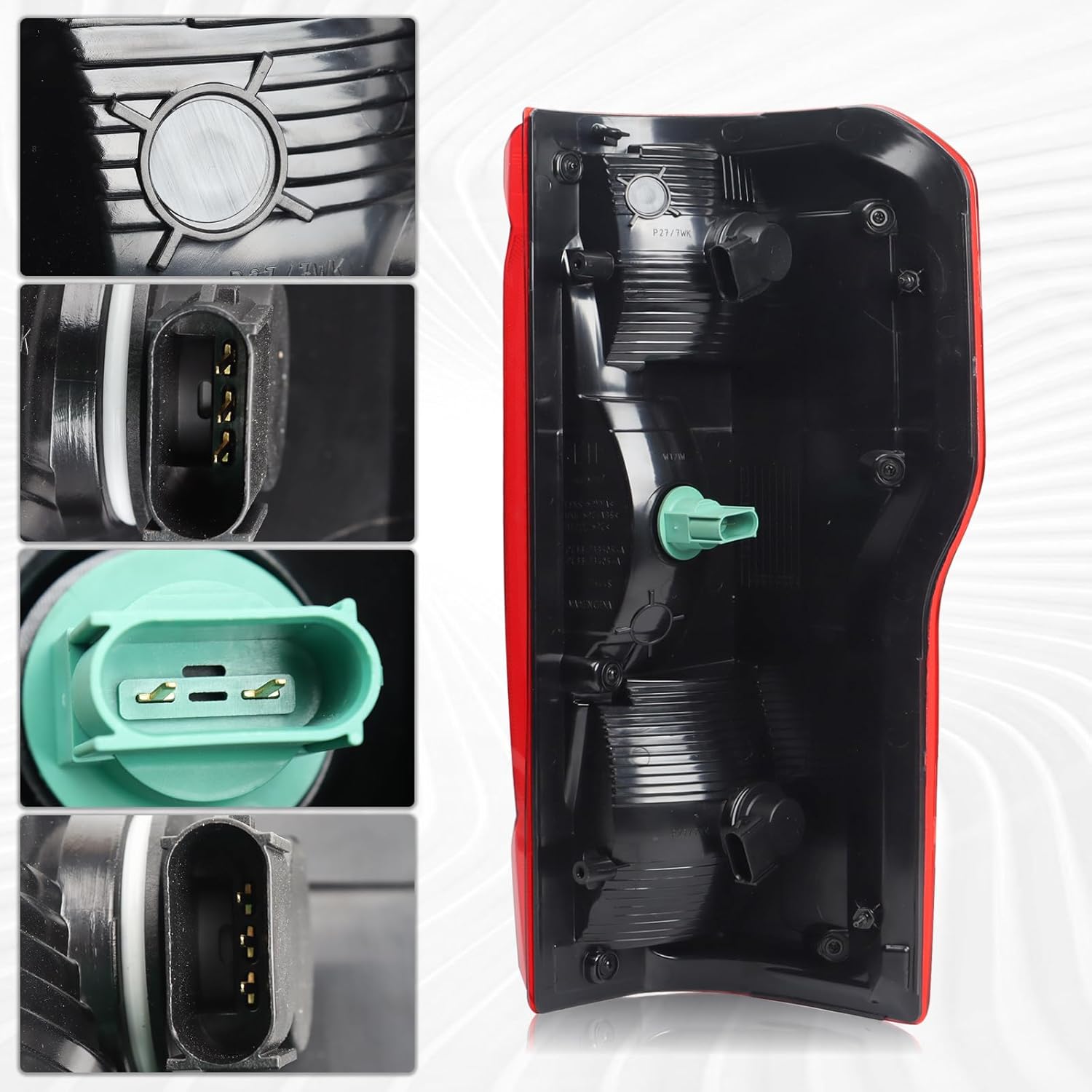 Halogen Type Tail Light Rear Lamp Assembly Compatible for 2023-2025 Ford F250 F350 Super Duty XL XLT Non-Blind Spot Left Driver Side PC3Z-13405-D