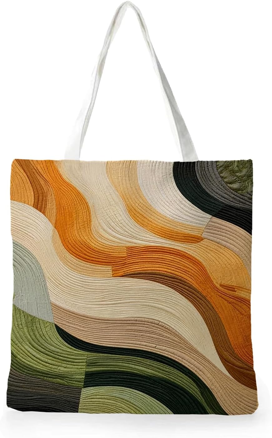 Canvas Tote Bag, Lightweight Washable Casual Handbag, Shopping Bag for Everyday Outdoor