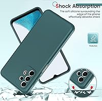 Vista 4 de LeYi Funda para Samsung A23 4G/5G, Galaxy A23 con [2 unidades] Protector de pantalla de vidrio templado y protector de lente de cámara, funda