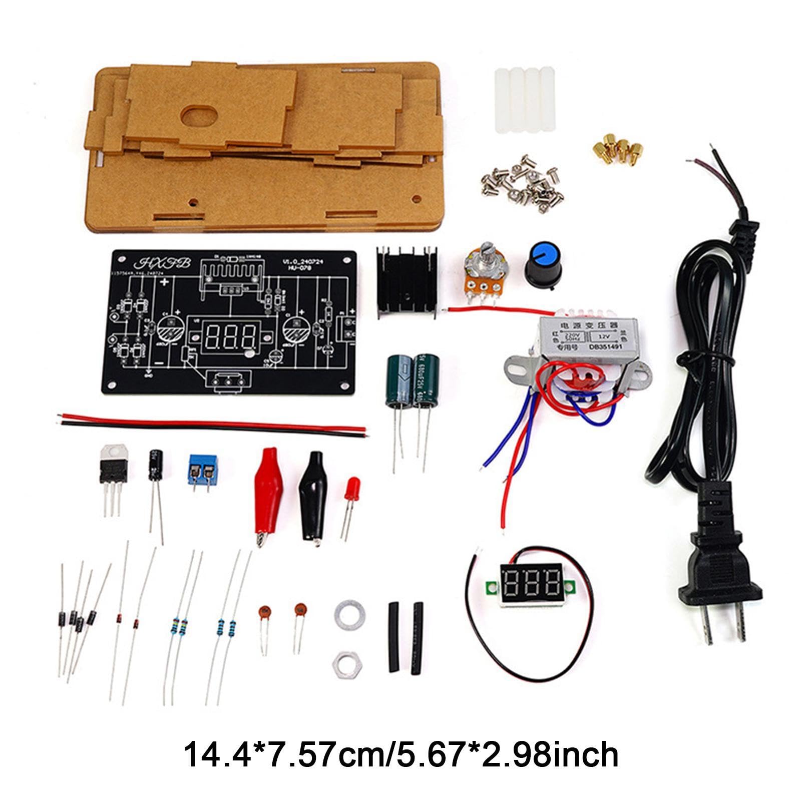 Amagogo Adjustable Voltage Regulator Kit Welding Training Soldering Practice Kit Easy Assembly Electronics Learning Kits for Beginner